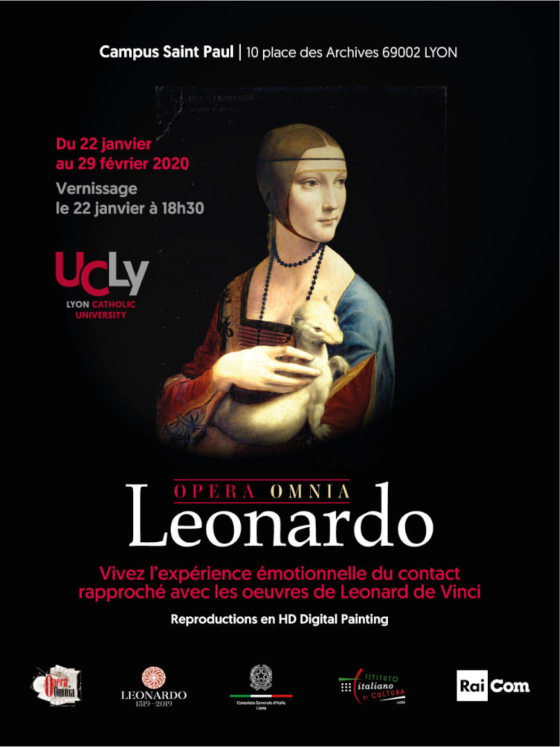 Affiche Expo Leonard de Vinci UCLy