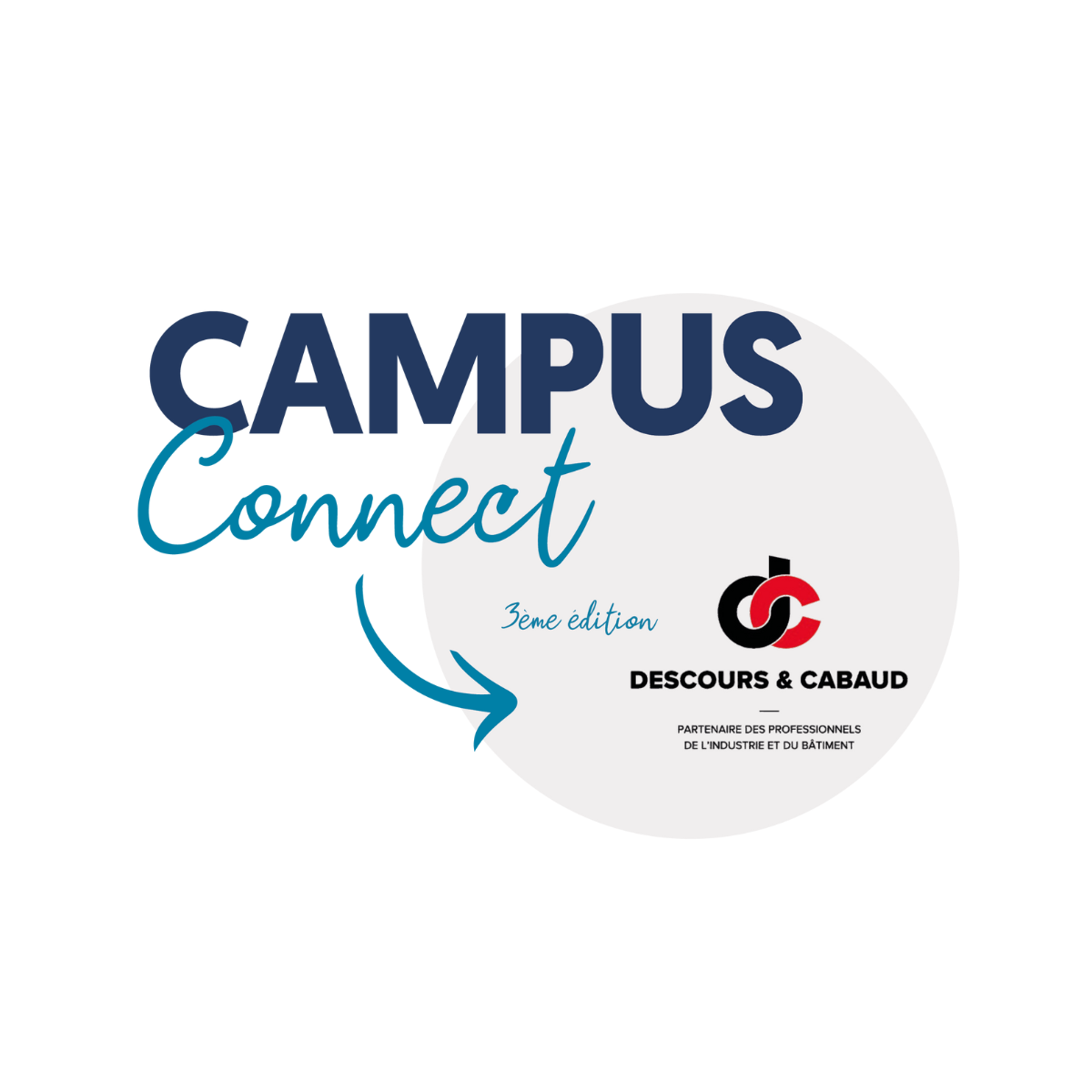 Logo CAMPUS Connect avec DESCOURS & CABAUD
